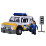 Masina de politie Simba Fireman Sam, Sam Police Car cu figurina si accesorii, Simba