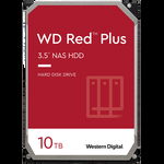 HDD NAS WD Red Plus (3.5'', 10TB, 256MB, 7200 RPM, SATA 6 Gb/s), Western Digital