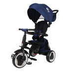Tricicleta copii QPLAY Rito+ 320038130, 12 luni+, albastru inchis-negru