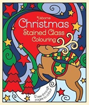 Christmas - Stained glass colouring, Usborne