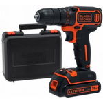 Masina de gaurit si insurubat (bormasina) BLACK & DECKER BDCD18K, 18V, 1.5Ah, 650RPM, mandrina 10mm, 1 acumulator