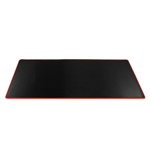 MousePad Gaming UPzz Black And Red, 90x40x0.3 Cm, Negru, Cusaturi Rosii