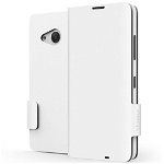Husa Flip Cover Mozo 550FW Classic White pentru Microsoft Lumia 550