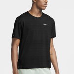 Nike, Tricou cu tehnologie Dri fit pentru alergare Miler, Negru, 2XL