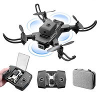 Mini Drona KY, rezolutie 4K ,Dual HD Camera de control de la distanta,evitare obstacole, accesorii incluse,Negru