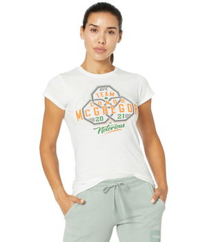 Imbracaminte Femei UFC Team Conor McGregor Octo-Clover T-Shirt White, UFC