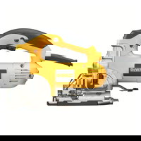 Dewalt Fierastrau pendular DeWalt DW331K-QS, 701W, 135mm, turatie reglabila, functie suflare praf, panza de fierastrau pendular, valiza pentru depozitare si transport, Dewalt