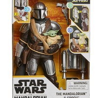 Figurina Star Wars Galactic Action - The Mandalorian & Grogu, 30 cm