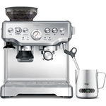 Espressor Sage SES875BSS, 1850 W, 2 l, 15 bar, alimentare boabe, Argintiu