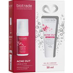 Pachet Acne Out Crema Activa 30 ml, Gel de curatare Acne Out Oxy Wash, 50 ml Biotrade