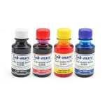 Set 4 culori cerneala pentru cartuse reincarcabile Canon 100 ml, InkMate