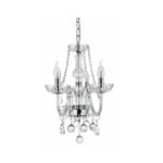 Lustra 3 surse de lumina cristale decorative design lumanare modern Rea 300752