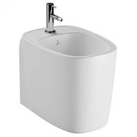 Bideu pe pardoseala lipit de perete, 55cm, fara orificii laterale   7816B401-0288, Vitra