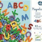 83 Litere magnetice pentru copii- Djeco, 2-3 ani +, Djeco