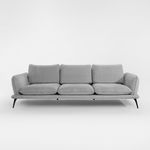 Canapea Portimao 3L, 252x110x71 cm, Stofa Spot 02 Gri Deschis, Benix
