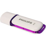 Stick USB Philips USB 2.0, 64GB Snow Edition (Alb/Mov), Philips