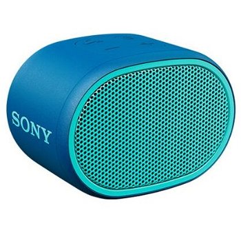 Sony SRS-XB01 Compact Portable Water Resistant Wireless Bluetooth Speaker with Extra Bass - Blue