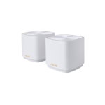 Asus dual-band large home Mesh ZENwifi system, XD4 PLUS 2 pack; white, AX1800 , 1201 Mbps+ 574 Mbps, 128 MB Flash, 256 MB RAM ; IEEE 802.11a, IEEE 802.11b, IEEE 802.11g, WiFi 4 (802.11n), WiFi 5 (802.11ac), WiFi 6 (802.11ax), IPv4, IPv6, 2 x antene inter, Asus