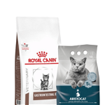 ROYAL CANIN VET Diet Feline Kitten Gastro Intestinal hrana dietetica pentru pisoi cu tulburari digestive 2 kg + ARISTOCAT Nisip pentru litiera pisicilor, din bentonita 5 l GRATIS