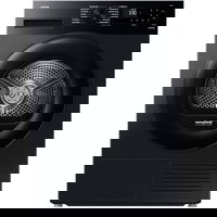 Uscator de rufe DV90CGC0A0ABLE, Pompa de caldura, 9 kg, Clasa A++, Optimal Dry, Wrinkle Prevent, AI Energy, Negru, Samsung