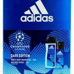 Adidas caseta barbati:Gel de dus+Spray Deodorant 250+150ml Champions League