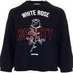 RED VALENTINO Other Materials Sweater BLACK