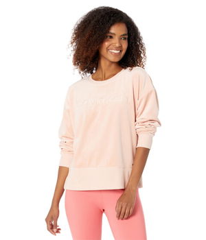 Imbracaminte Femei Calvin Klein Long Sleeve Calvin Logo Crew Blush, Calvin Klein