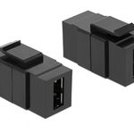 Modul keystone EASY-USB 2.0 A M-M negru, Delock 86368, Delock