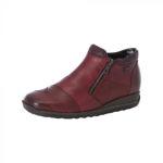 Ghete dama din piele naturala Rieker 44281 bordo 4661699-3