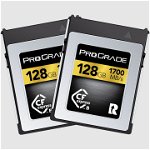 Set 2 carduri de memorie Prograde CFexpress Type B 128GB PGCFX128GAP2NA (Gold), Prograde