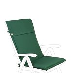 Perna pentru scaun de gradina cu spatar inalt Poly180, Bizzotto, 50 x 120 cm, poliester impermeabil, verde inchis, Bizzotto