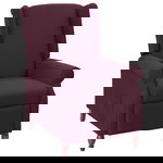 Fotoliu rabatabil, violet, material textil