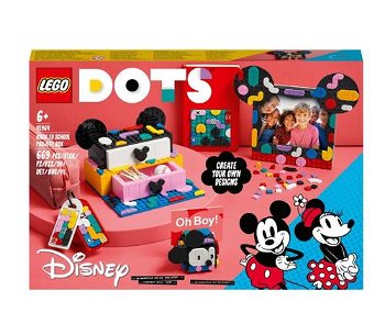 LEGO DOTS. Pachet back to school Mickey Mouse si Minnie Mouse 41964, 669 piese, Lego