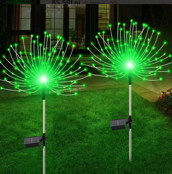 Lampi Solare Artificii pentru gradina 2buc/set 90cm led verde, 