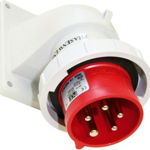 Plug panoul de la un comutator de interfață 32A 5P 400V roșu IP67 TWIST (778252-6), PCE