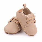 Pantofiori eleganti crem cu sireturi, SuperBaby