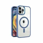 Husa Antisoc iPhone 13 Pro Max MagSafe Pro Incarcare Wireless Albastru