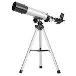 Telescop Astronomic, F36050, 90x/60x/27x/18x, Argintiu, Treipied 38cm, Set complet