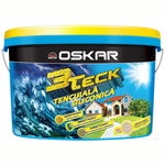 Tencuiala decorativa siliconica Oskar 3Teck, aspect bob de orez, granulatie 1.5 mm, interior/exterior, alb, 25 kg, Oskar