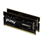 Memorie RAM notebook Kingston FURY, SODIMM, DDR4, 64GB, 2666MHz, CL19, 1.2V, Kit of 2, Kingston