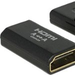 Adaptor HDMI M-M carcasa metalica 4K, Delock 65659, Delock