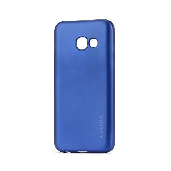 Husa Samsung Galaxy A3 (2017) Meleovo Silicon Soft Slim Blue (aspect mat)