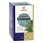 Ceai de frunze de Canepa, eco-bio, 18 plicuri, Sonnentor, Sonnentor