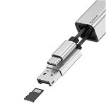 Cablu Type-C Baseus USB Card Reader Silver