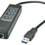 Hub lindy Hub & Adaptor USB 3.1 Gigabit Ethernet - 43176, Lindy