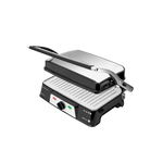 Gratar electric Cecotec Rock and Grill, 28.7 x 17 cm, 1500 W, placi detasabile, inaltime reglabila, indicator luminos, clip de inchidere, maner termoizolat, Negru