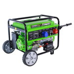 Generator de curent pe benzina Greenfield G-EC11000PEW3-C+ATS_11000, portabil, 400/230V, 9.2 kVA, pornire electrica automatizata, cu panou ATS, Greenfield