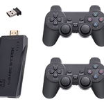 Set Consola gaming 4K retro cu 2x controller wireless dual 2,4G stick jocuri video plug-and-play HDMI USB, GAVE