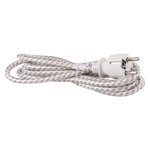 Cablu de alimentare pentru fierul de calcat Emos, cu stecher, 3 x 0.75 mm2, alb, 2.4 m, Emos