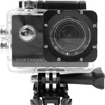 Camera video sport GoXtreme Enduro Black, 4K @3o FPS, Telecomanda, Functie Webcam, Negru, GoXtreme